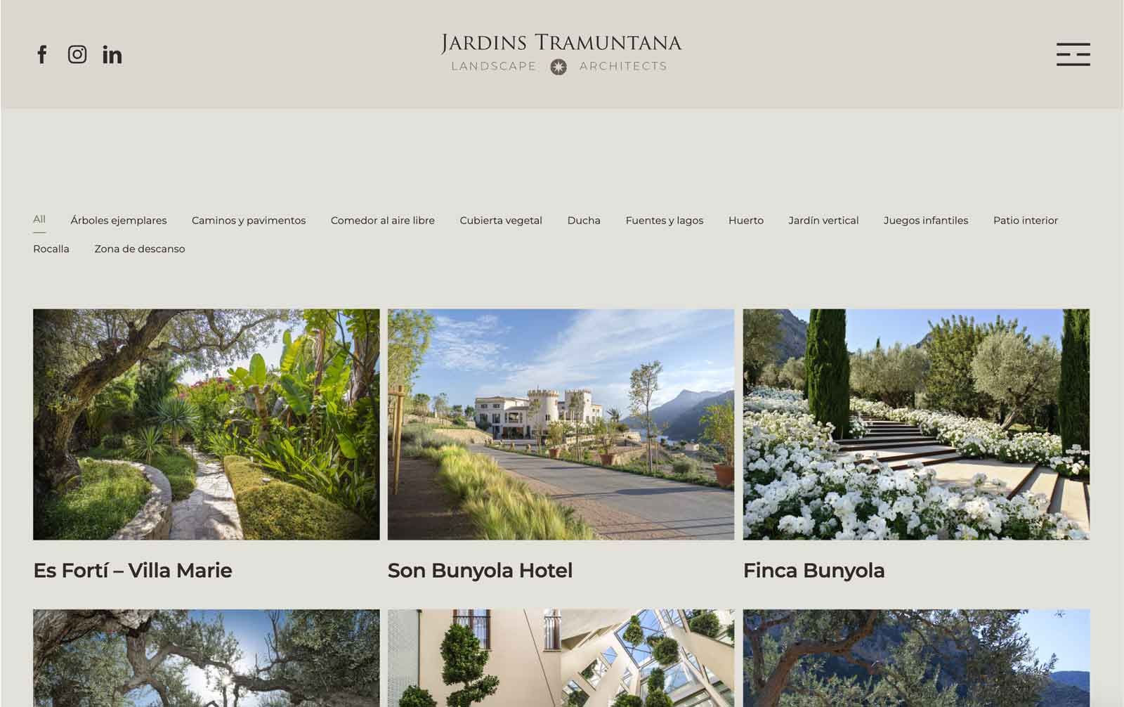 Diseño web Jardins de tramuntana